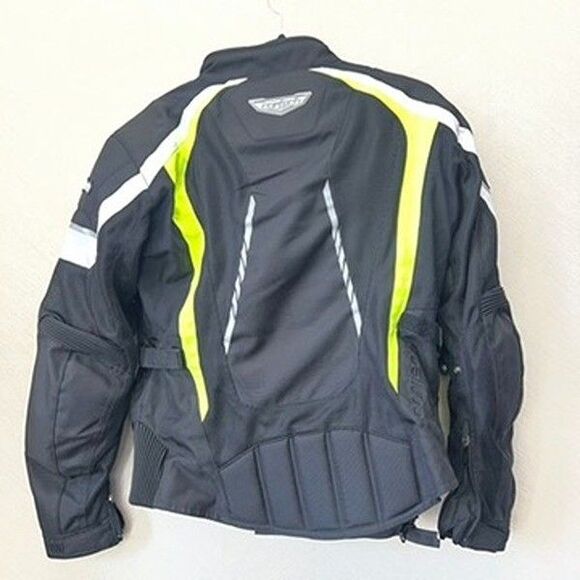 Cortech GX Air 5.0 Black Yellow Full Zip Motorcycle Jacket Womens Size L - Picture 6 of 16